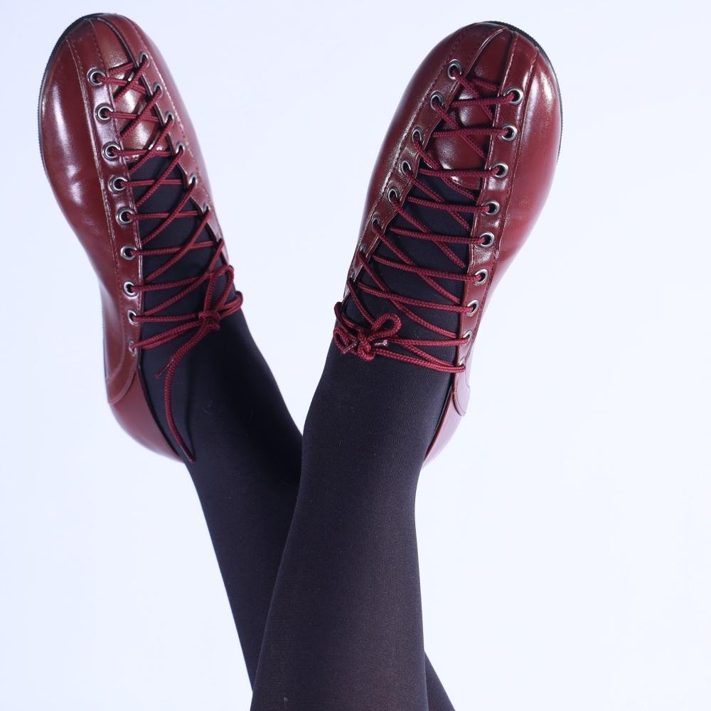 Sapatilha Ballerina Zariff com Amarração 4592-89880 Marsala Vermelho 3