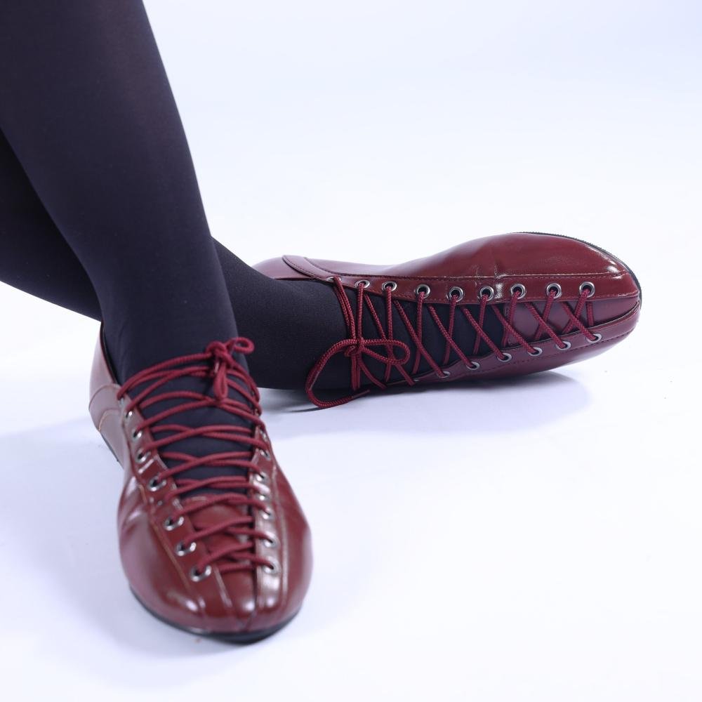 Sapatilha Ballerina Zariff com Amarração 4592-89880 Marsala Vermelho 8