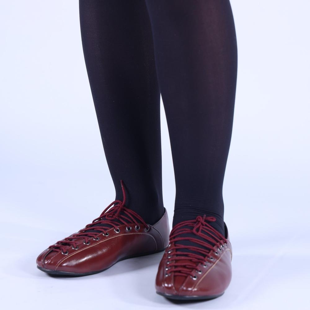 Sapatilha Ballerina Zariff com Amarração 4592-89880 Marsala Vermelho 9