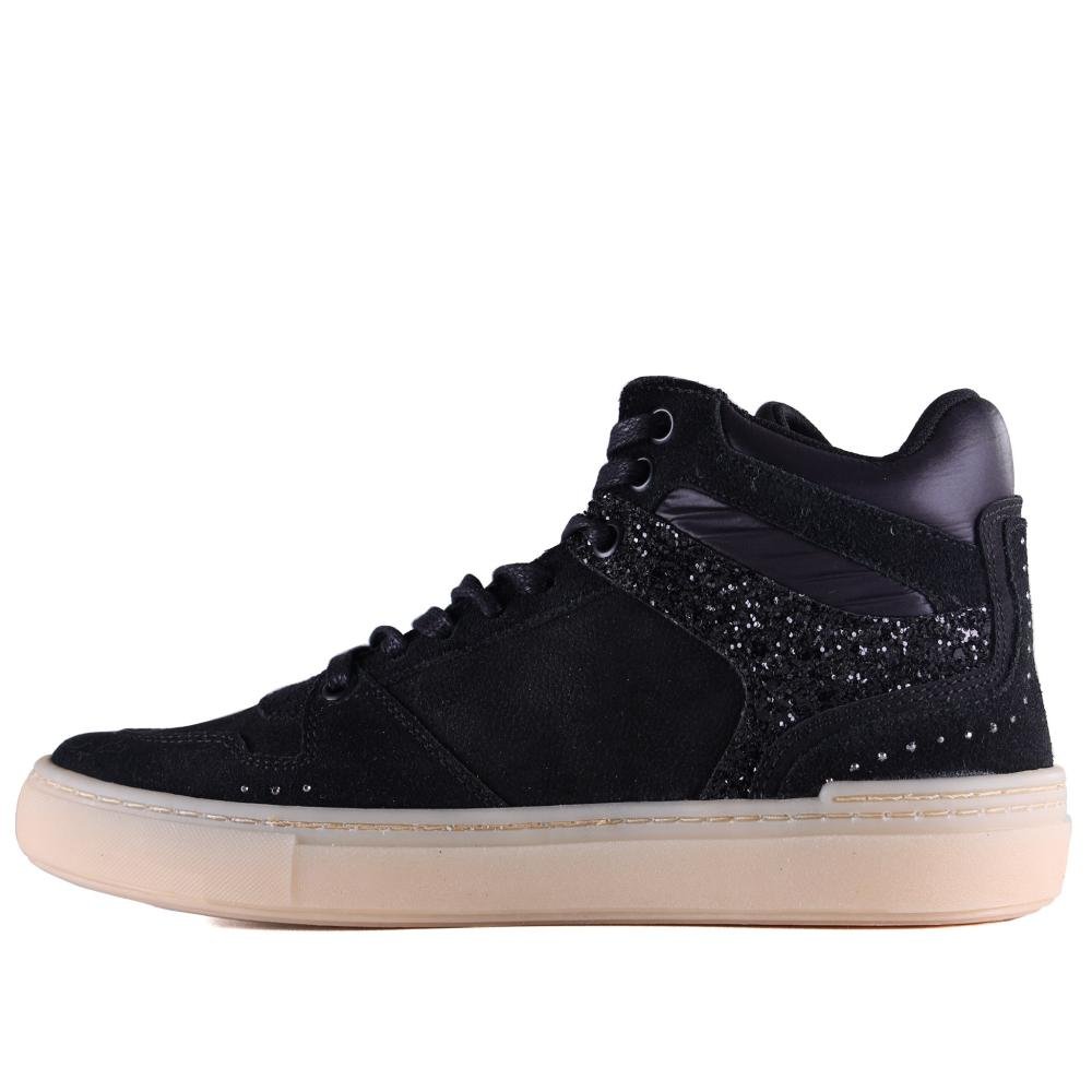 Tênis Feminino Zariff Camurça Glw221 Preto Preto 2