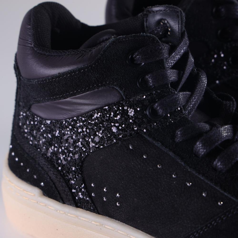 Tênis Feminino Zariff Camurça Glw221 Preto Preto 4