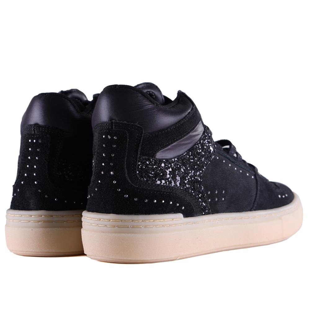 Tênis Feminino Zariff Camurça Glw221 Preto Preto 5