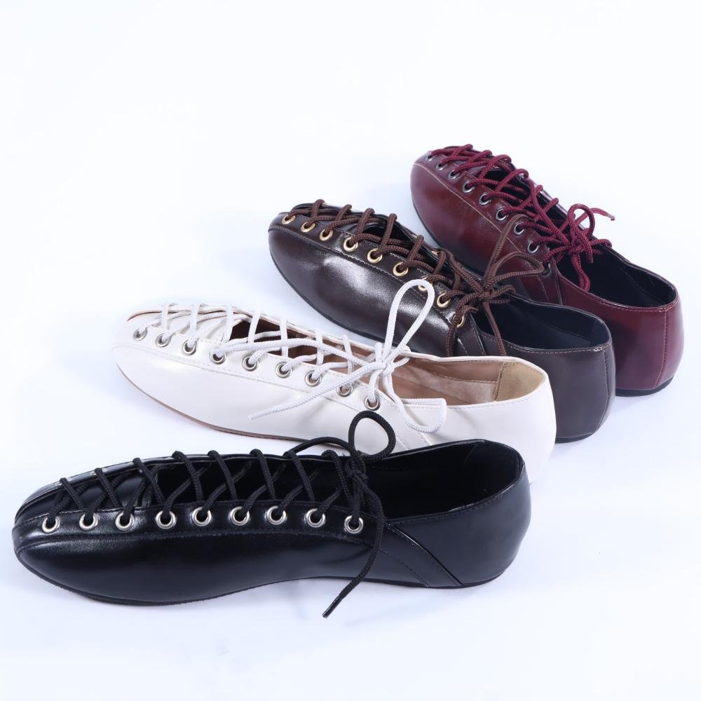 Sapatilha Ballerina Zariff com Amarração 4592-89880 Marrom Marrom 9