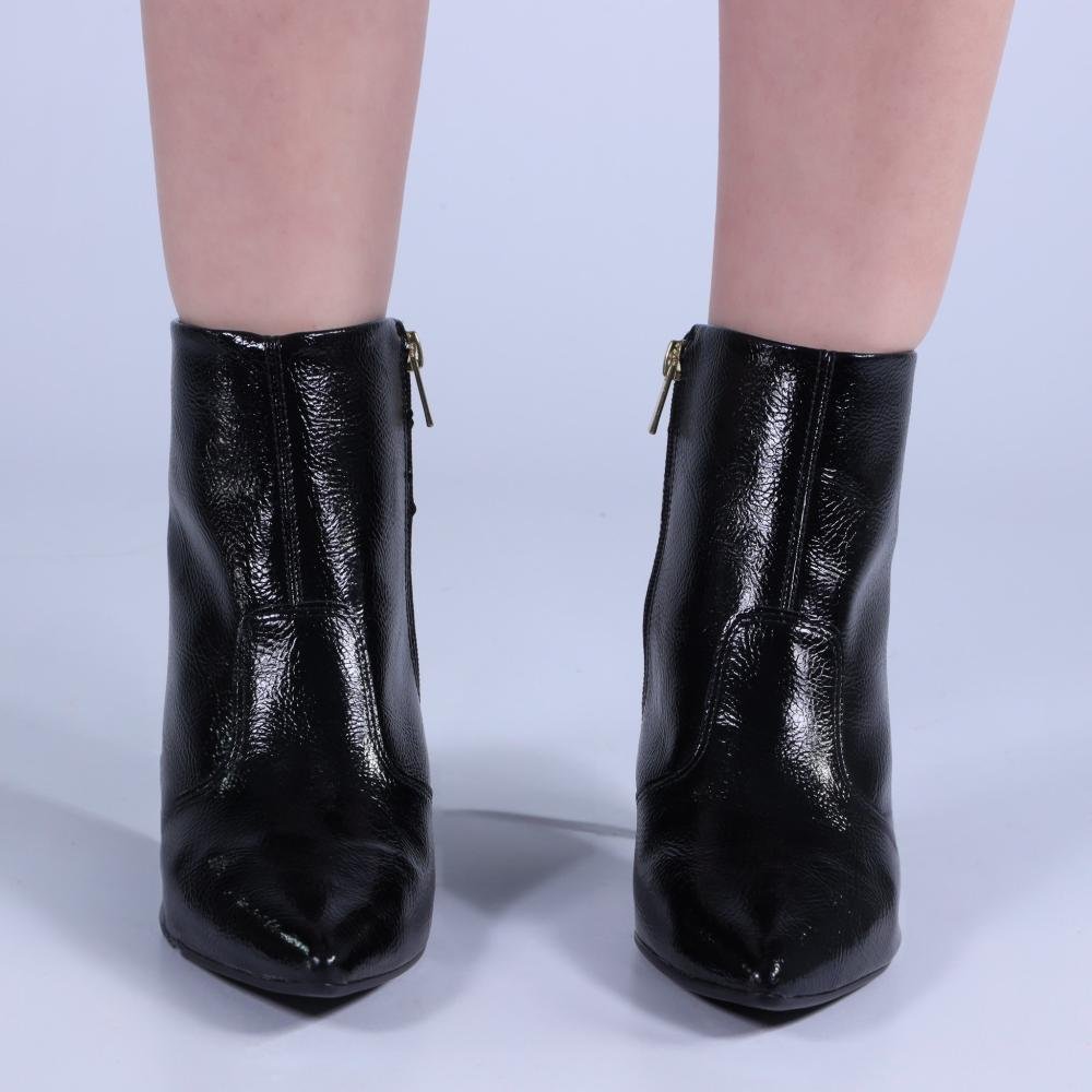 Bota Feminina Zariff Salto Fino T4318-254 Preto Preto 7