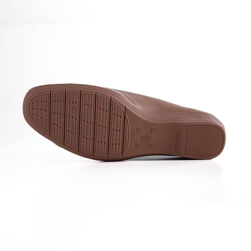 Sapatilha Comfortflex Feminina Anabela 2494302 Nude Marrom 5