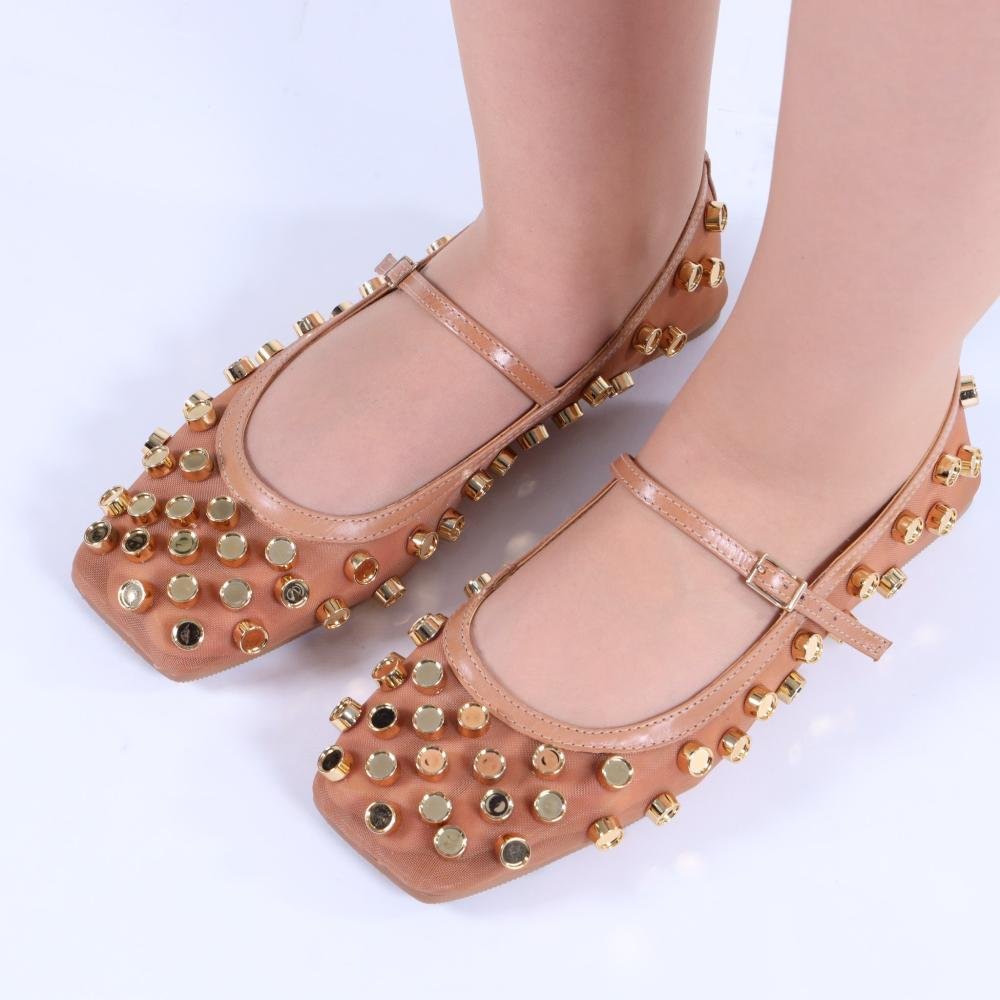 Sapatilha Feminina Zariff com Maxi Esferas 2017-6331 Coconut Rosa 6