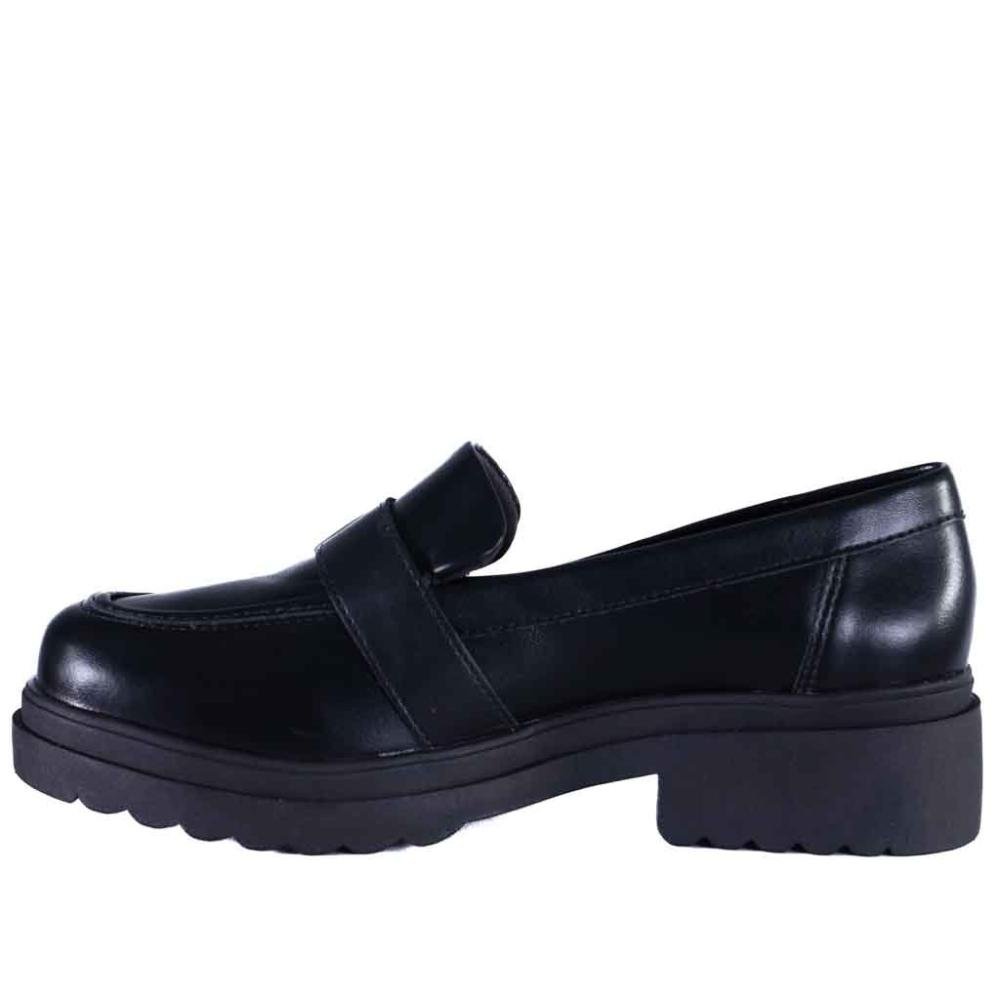 Mocassim Via Marte Feminino 246-001 Preto Preto 2