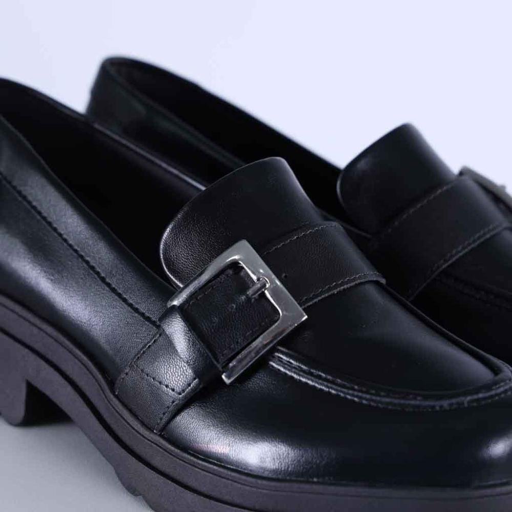 Mocassim Via Marte Feminino 246-001 Preto Preto 4