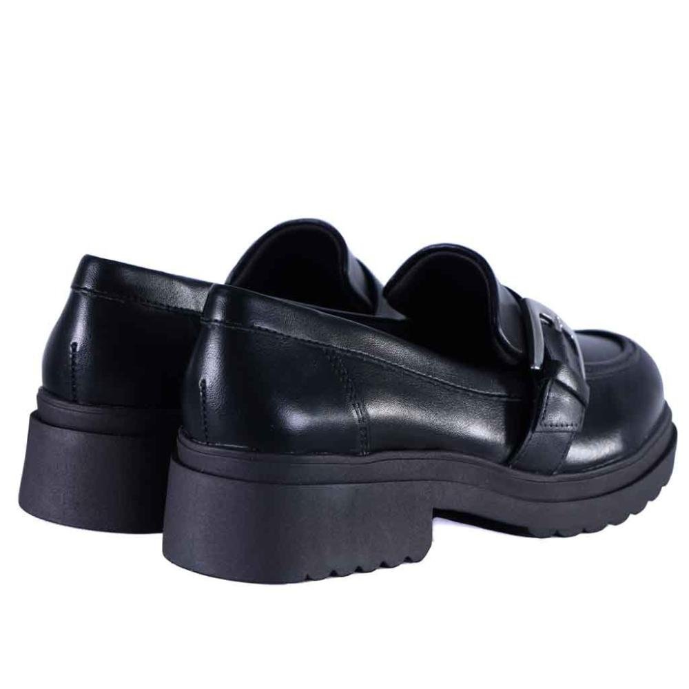 Mocassim Via Marte Feminino 246-001 Preto Preto 5