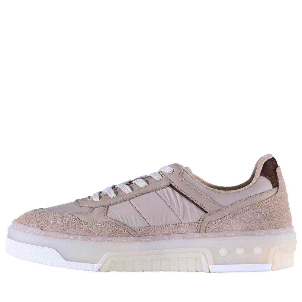 Tênis Casual Masculino em Couro Zariff Rck008 Sand Bege 2