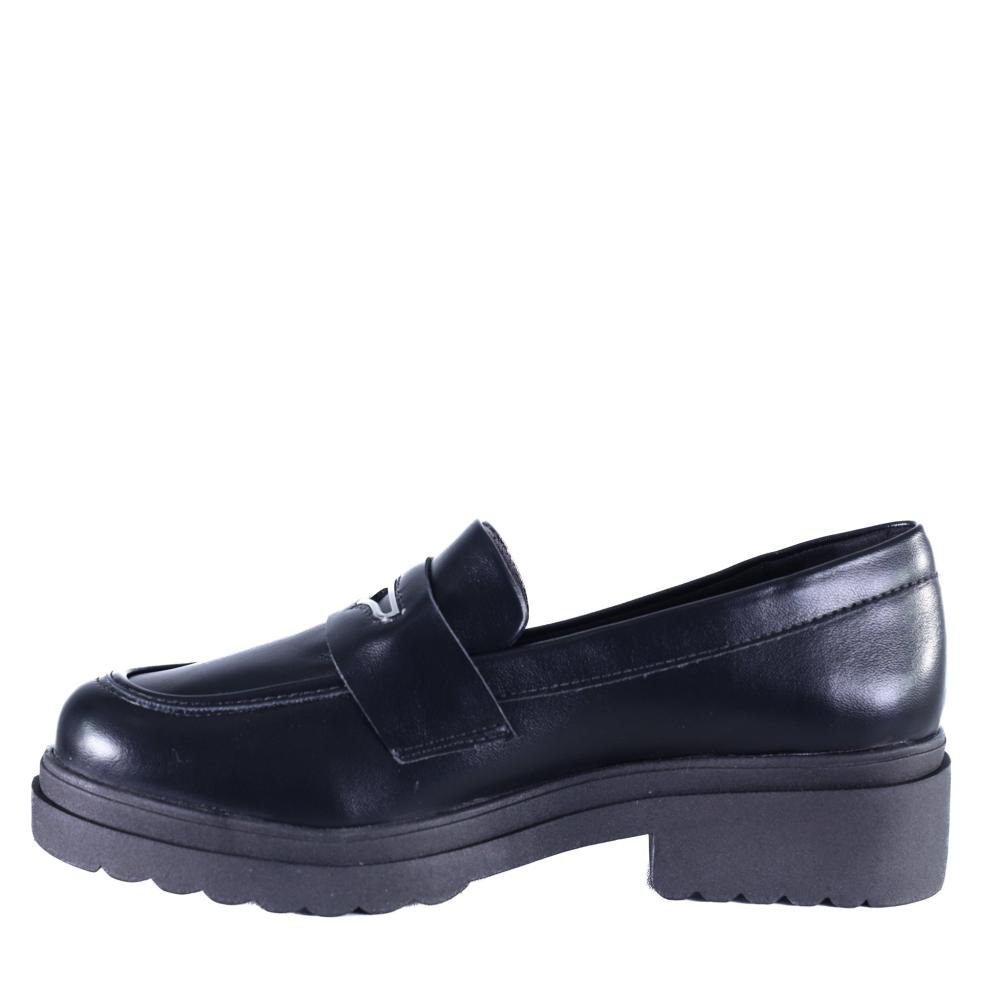 Mocassim Feminino Via Marte 246-005 Preto Preto 2