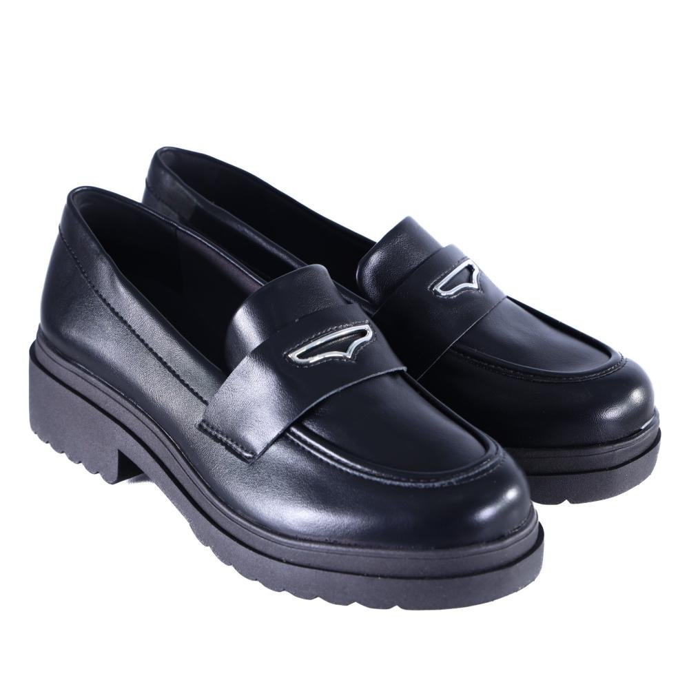 Mocassim Feminino Via Marte 246-005 Preto Preto 3