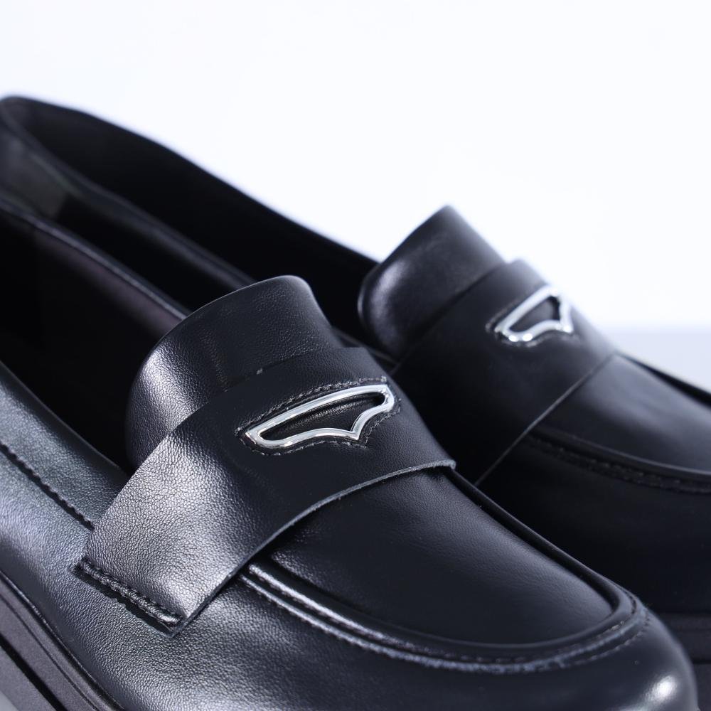 Mocassim Feminino Via Marte 246-005 Preto Preto 4