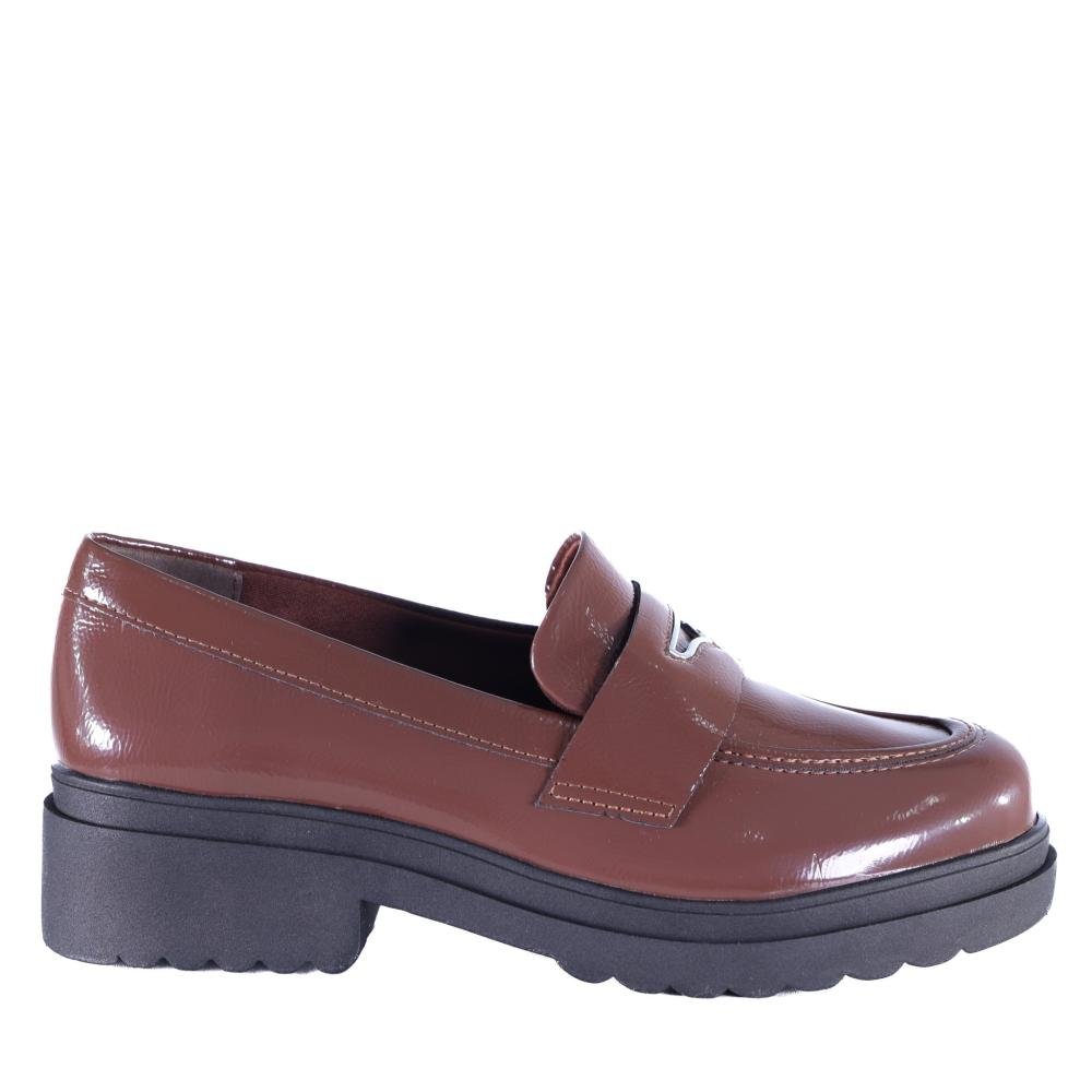 Mocassim Feminino Via Marte 246-005 Dark Brown Marrom 1