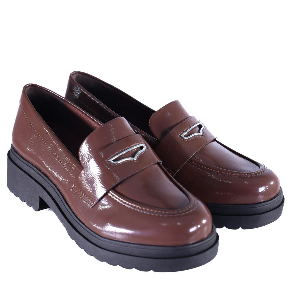 Mocassim Feminino Via Marte 246-005 Dark Brown Marrom 3