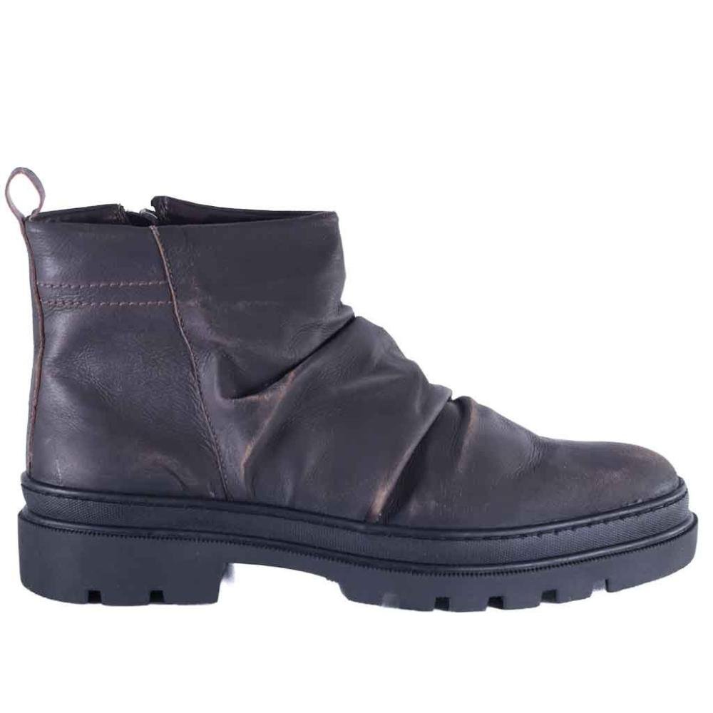 Bota Masculina Zariff Detalhe Franzido Ast016 Cafe