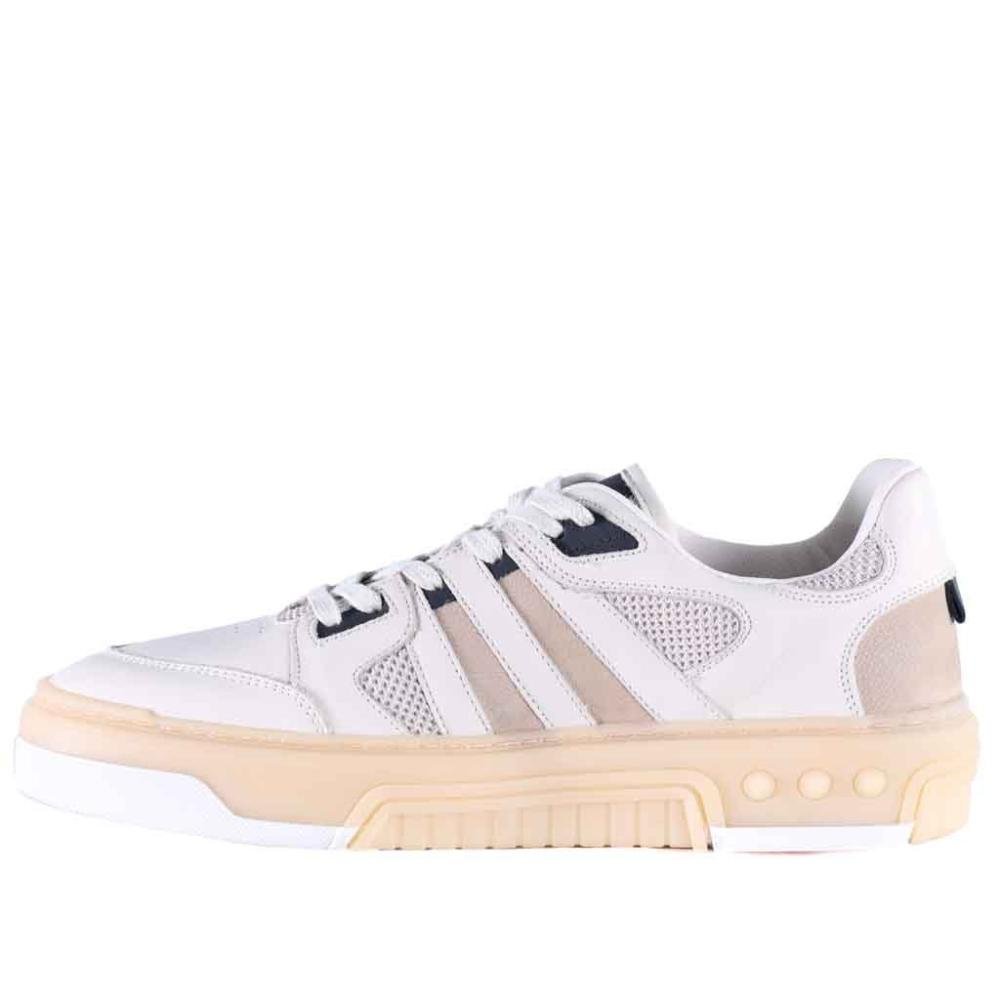 Tênis Casual Masculino em Couro Zariff Rck008 Off White White 2