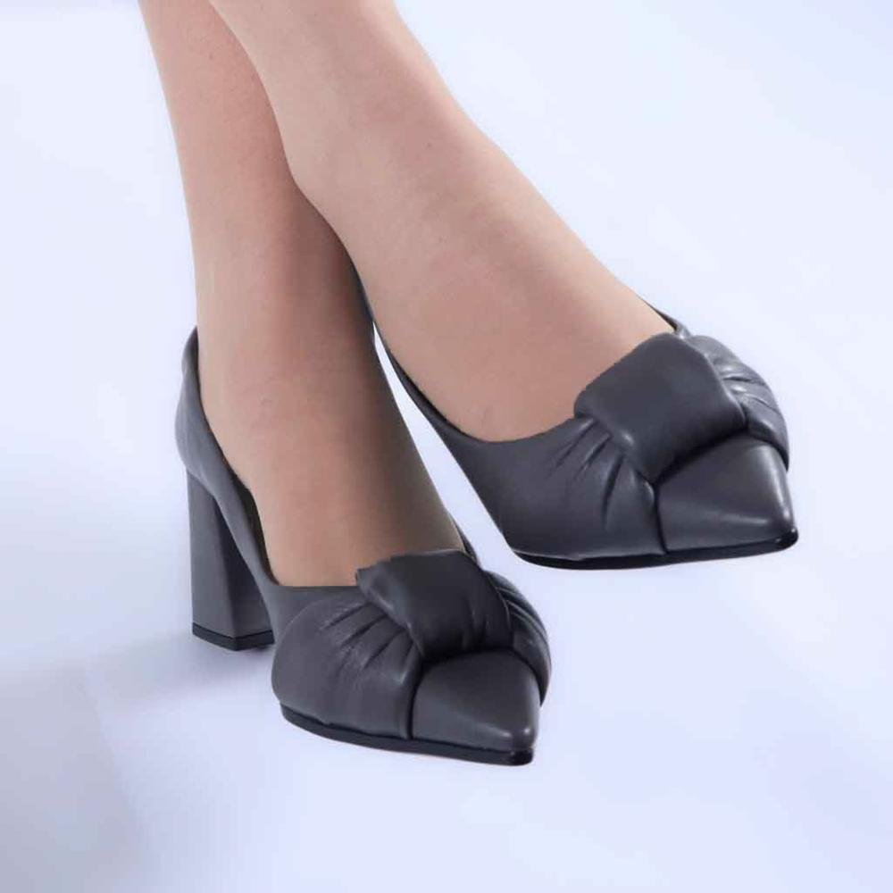 Scarpin Feminino Zariff com Laço 1606-008 Cinza Cinza 7