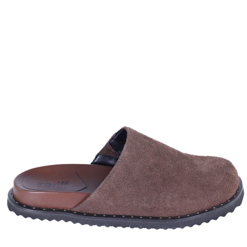 Mule Feminino Zariff em Camurça 2102-6653 Cafe
