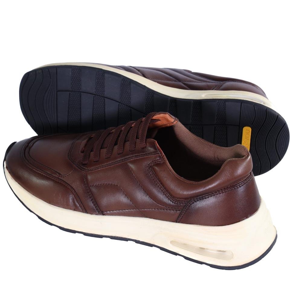 Sapatênis Masculino Zariff em Couro 62601 Whiski Whiski 6