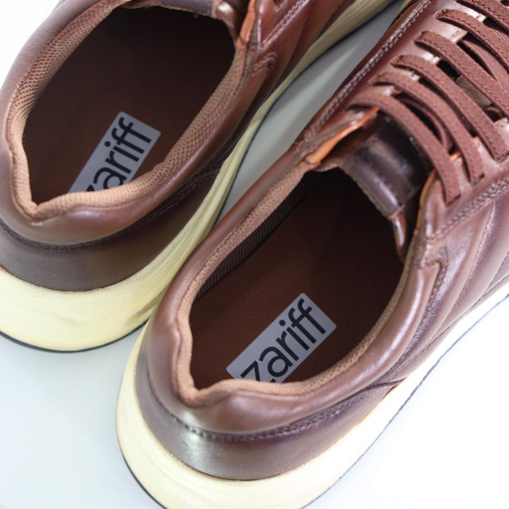 Sapatênis Masculino Zariff em Couro 62601 Whiski Whiski 4