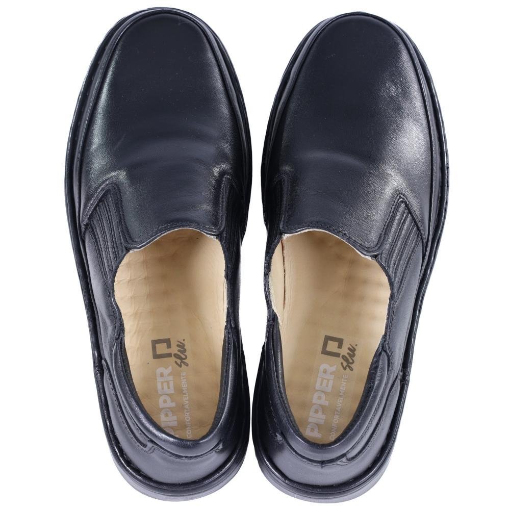 Sapato Pipper Masculino Comfort 54807 Preto Preto 4