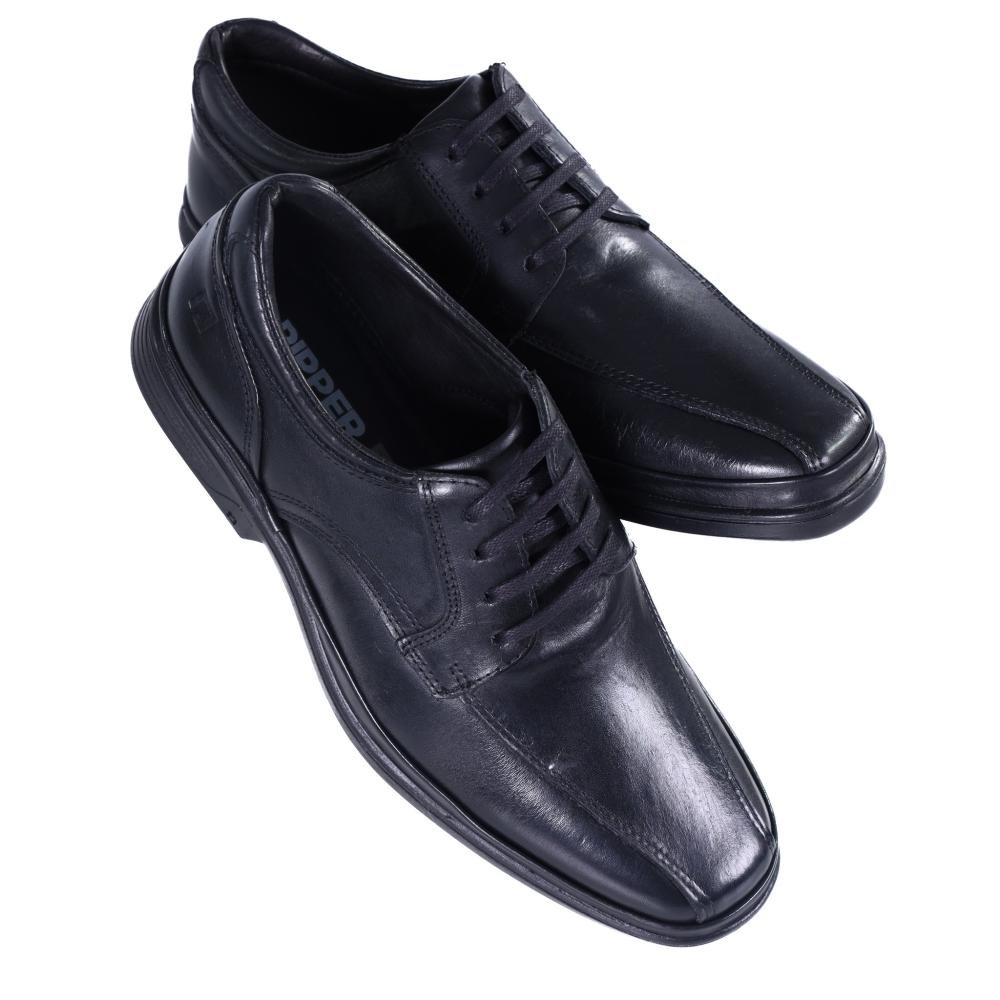 Sapato Pipper Masculino Couro 54811 Preto Preto 5