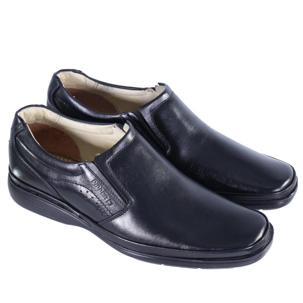 Sapato Pipper Masculino Soft 55408 Preto Preto 3