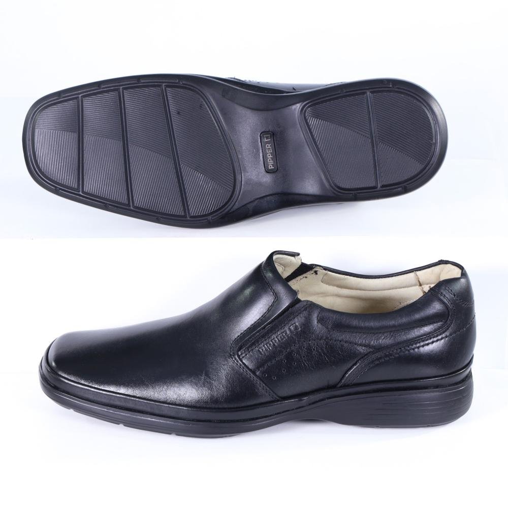 Sapato Pipper Masculino Soft 55408 Preto Preto 5