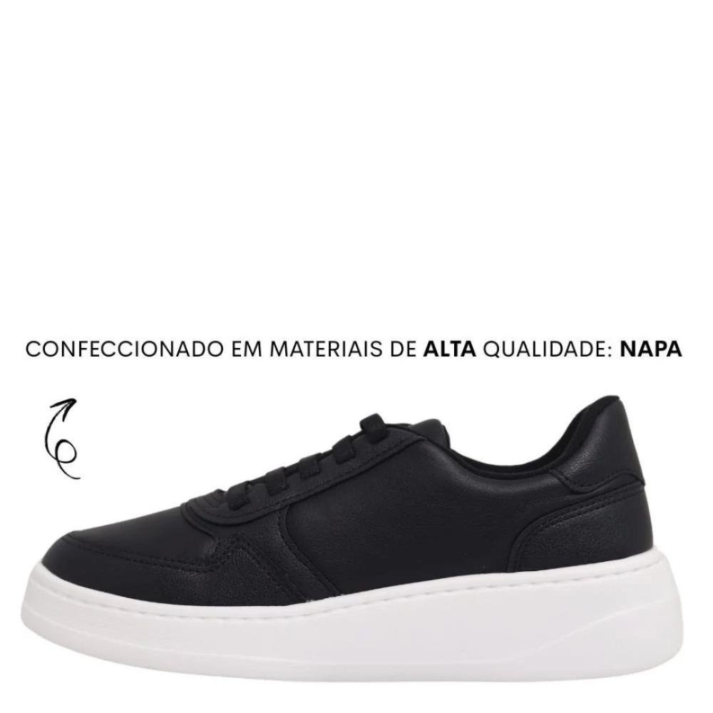 Tênis Feminino Modare 7402.104 Preto/Branco Branco 3