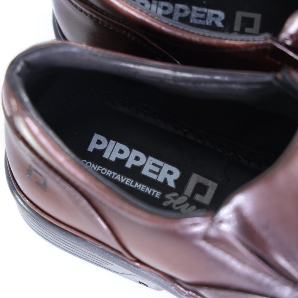 Sapato Pipper Masculino Comfort 54807 Cafe Marrom 4