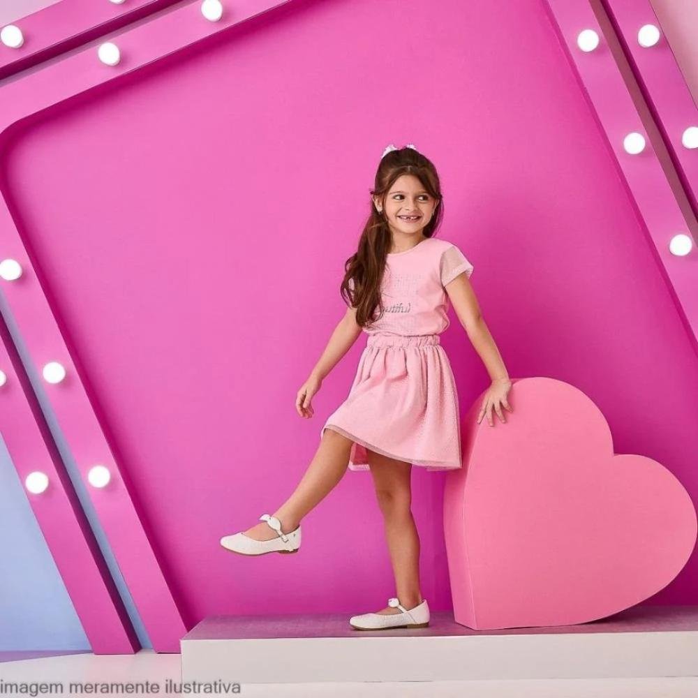 Sapatilha Infantil Pampili Angel com Strass 100.537.000 Nude Bege 3