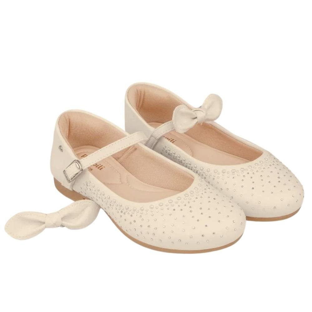 Sapatilha Infantil Pampili Angel com Strass 100.537.000 Nude Bege 5