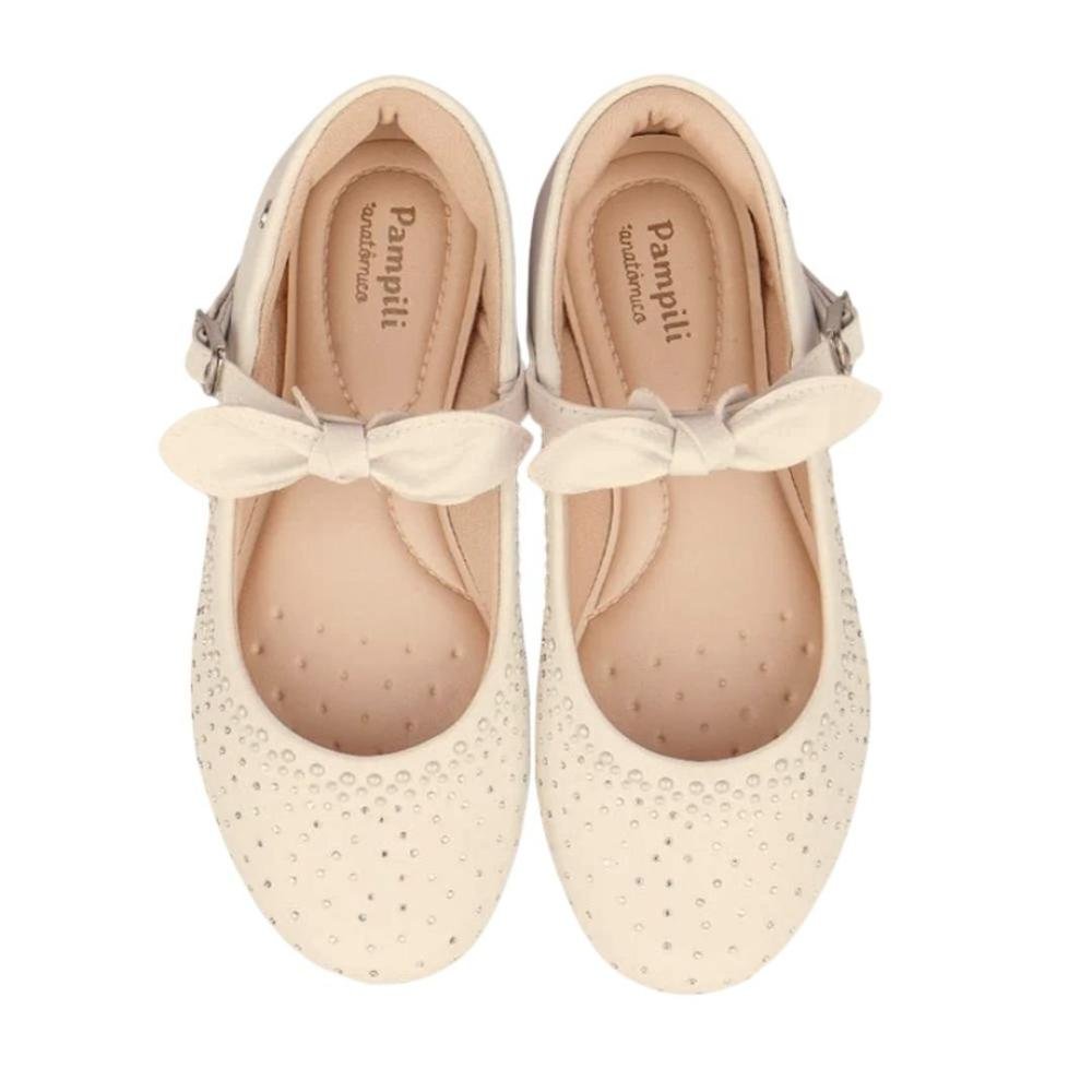 Sapatilha Infantil Pampili Angel com Strass 100.537.000 Nude Bege 6