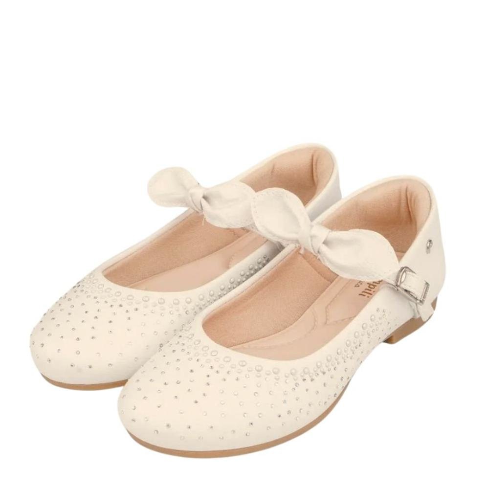 Sapatilha Infantil Pampili Angel com Strass 100.537.000 Nude Bege 7