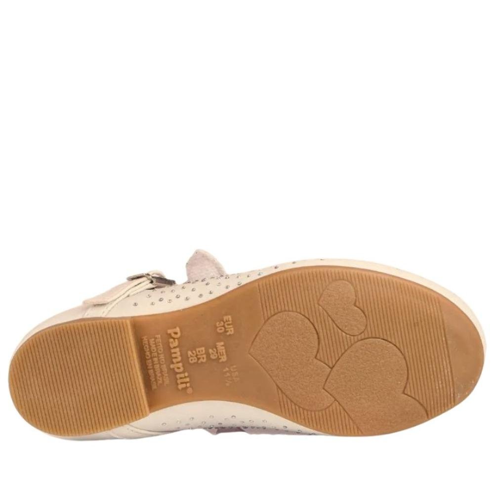 Sapatilha Infantil Pampili Angel com Strass 100.537.000 Nude Bege 8