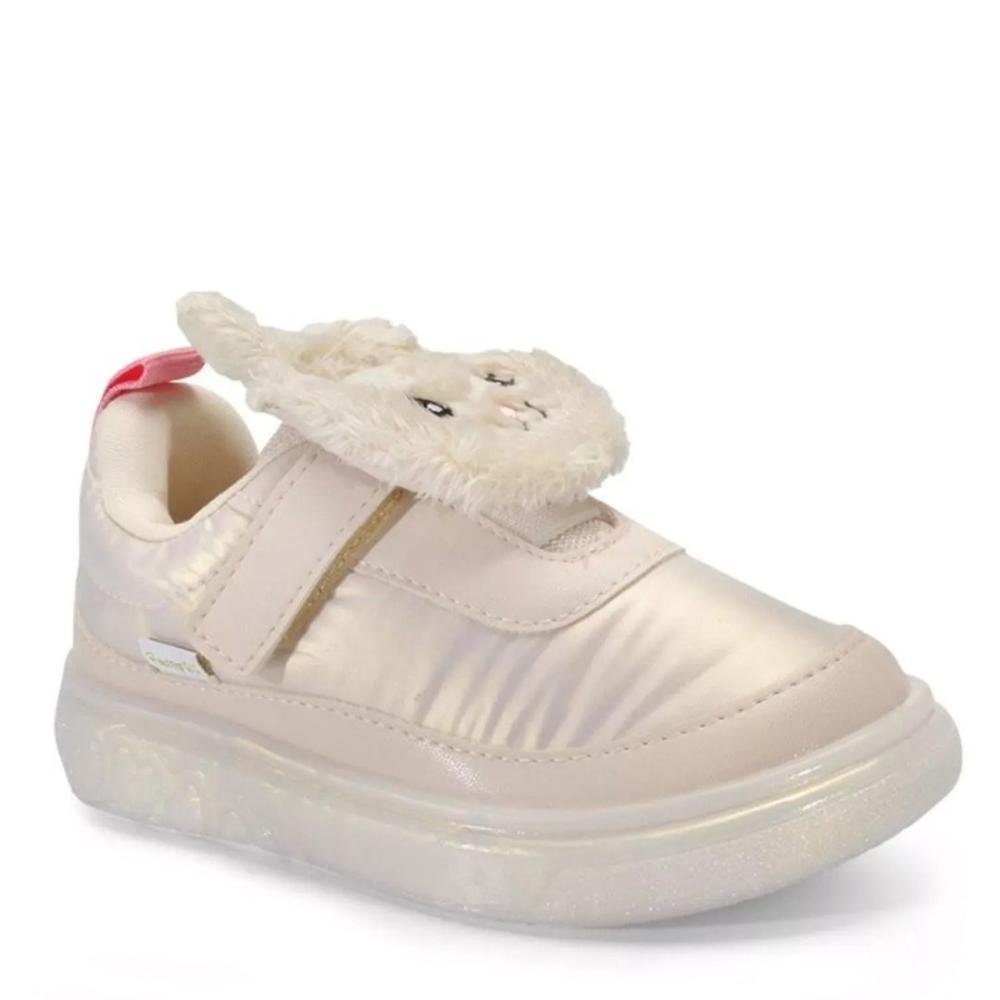 Tênis Infantil Feminino Pampili com LED 483.006.000 Nude Rosa 2
