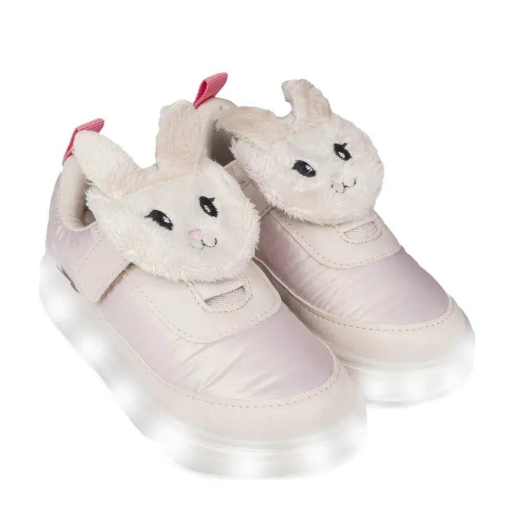 Tênis Infantil Feminino Pampili com LED 483.006.000 Nude Rosa 4