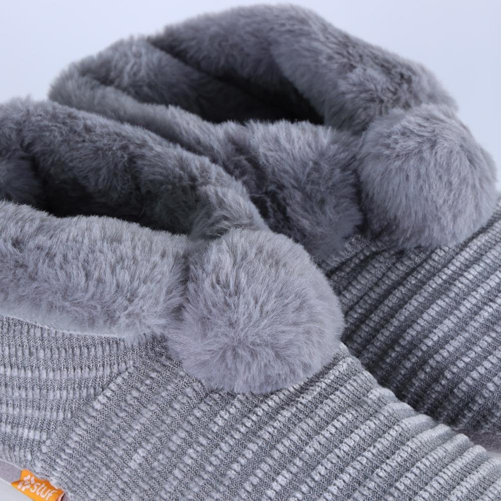 Pantufa Feminina Stuf Sb0110 Cinza Cinza 4