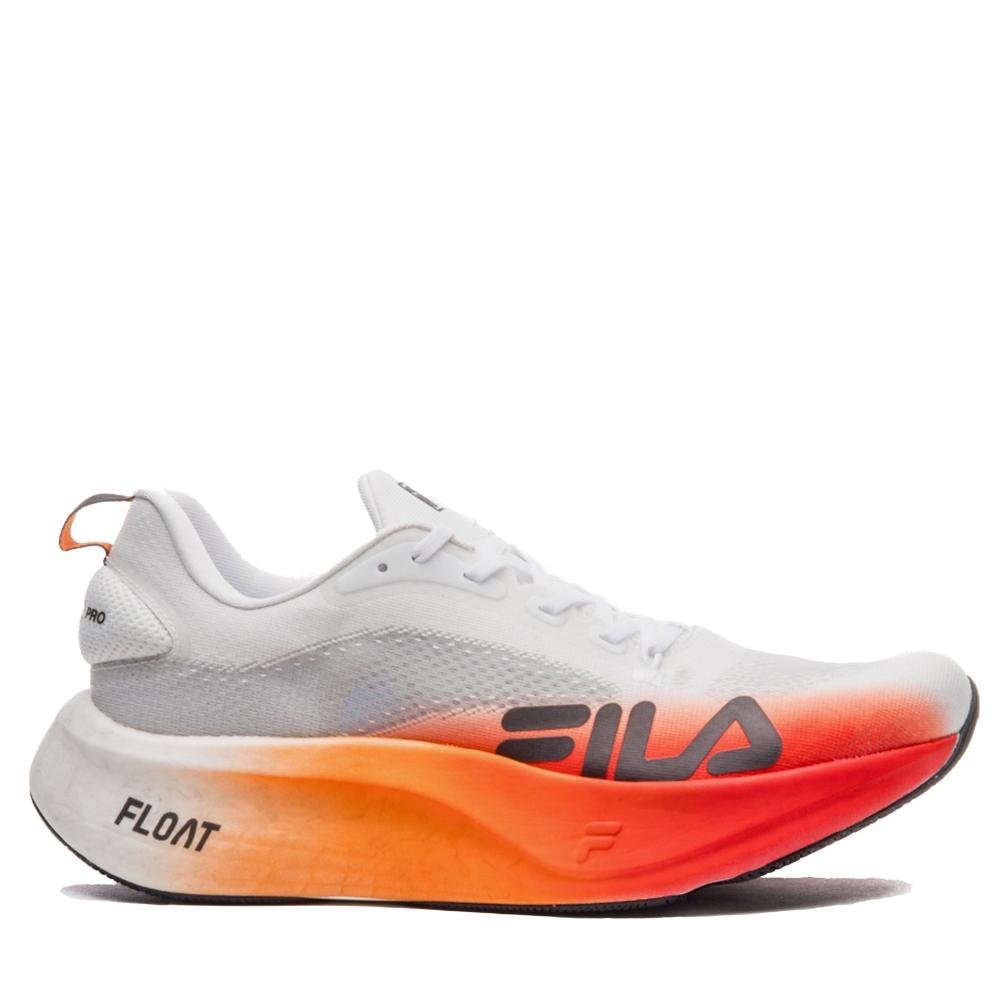 Tênis Masculino Fila Running Float Maxxi/2 Pro Branco/Laranja