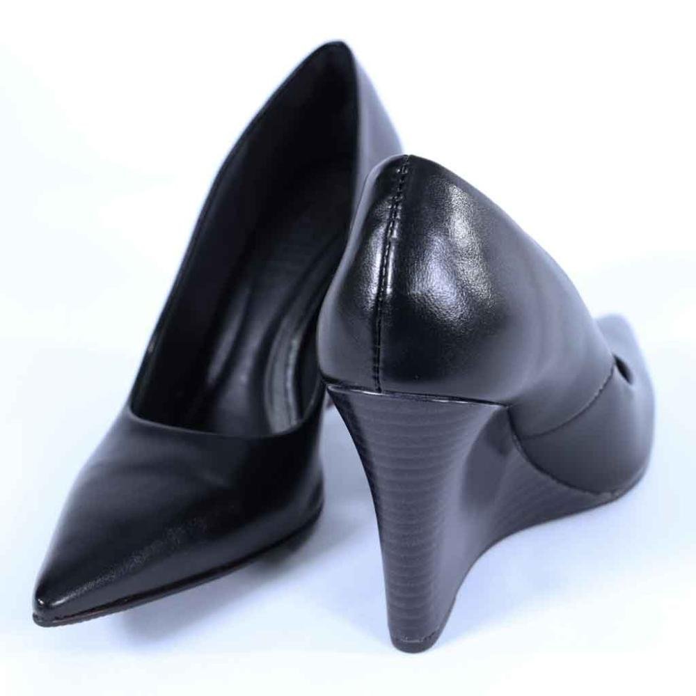Scarpin Feminino Zariff com Salto Anabela 4634-89163 Preto Preto 3