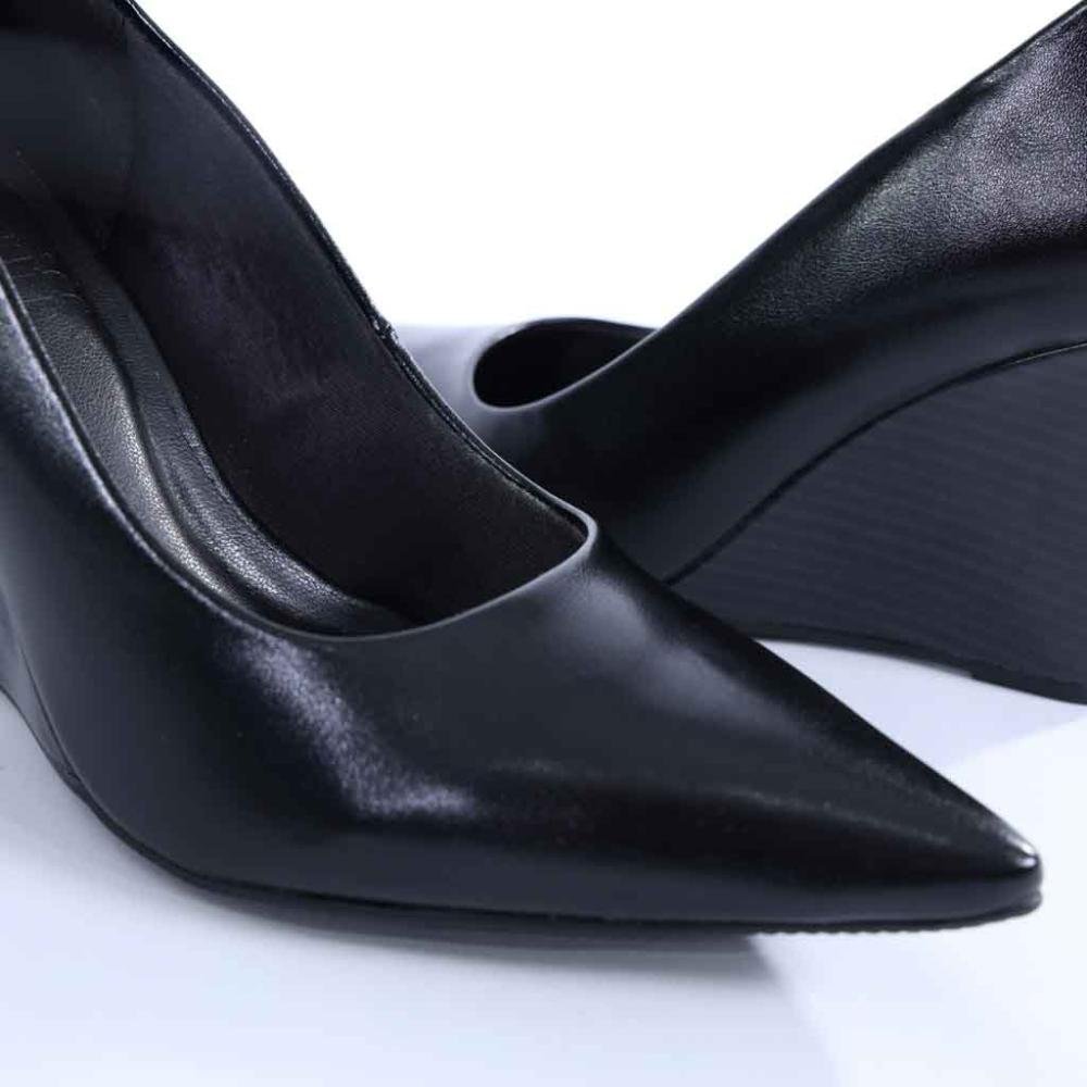 Scarpin Feminino Zariff com Salto Anabela 4634-89163 Preto Preto 5