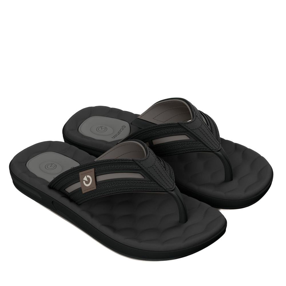 Chinelo Masculino Cartago Egeu IV 12530 Preto/Cinza Preto/Marrom 4