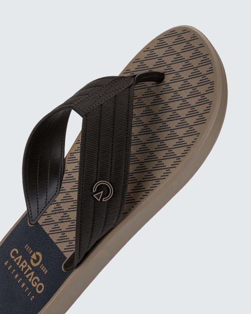 Chinelo Masculino Cartago Montreal 11729 Bege/Marrom Marrom 3