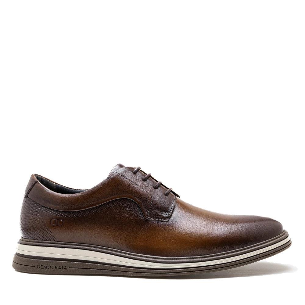 Sapato Masculino Democrata Dune Hi-Soft 298201 Tan Marrom 1