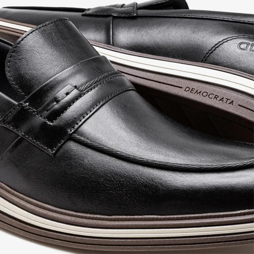 Sapato Masculino Dune Hi-Soft Democrata 298203 Preto Preto 4