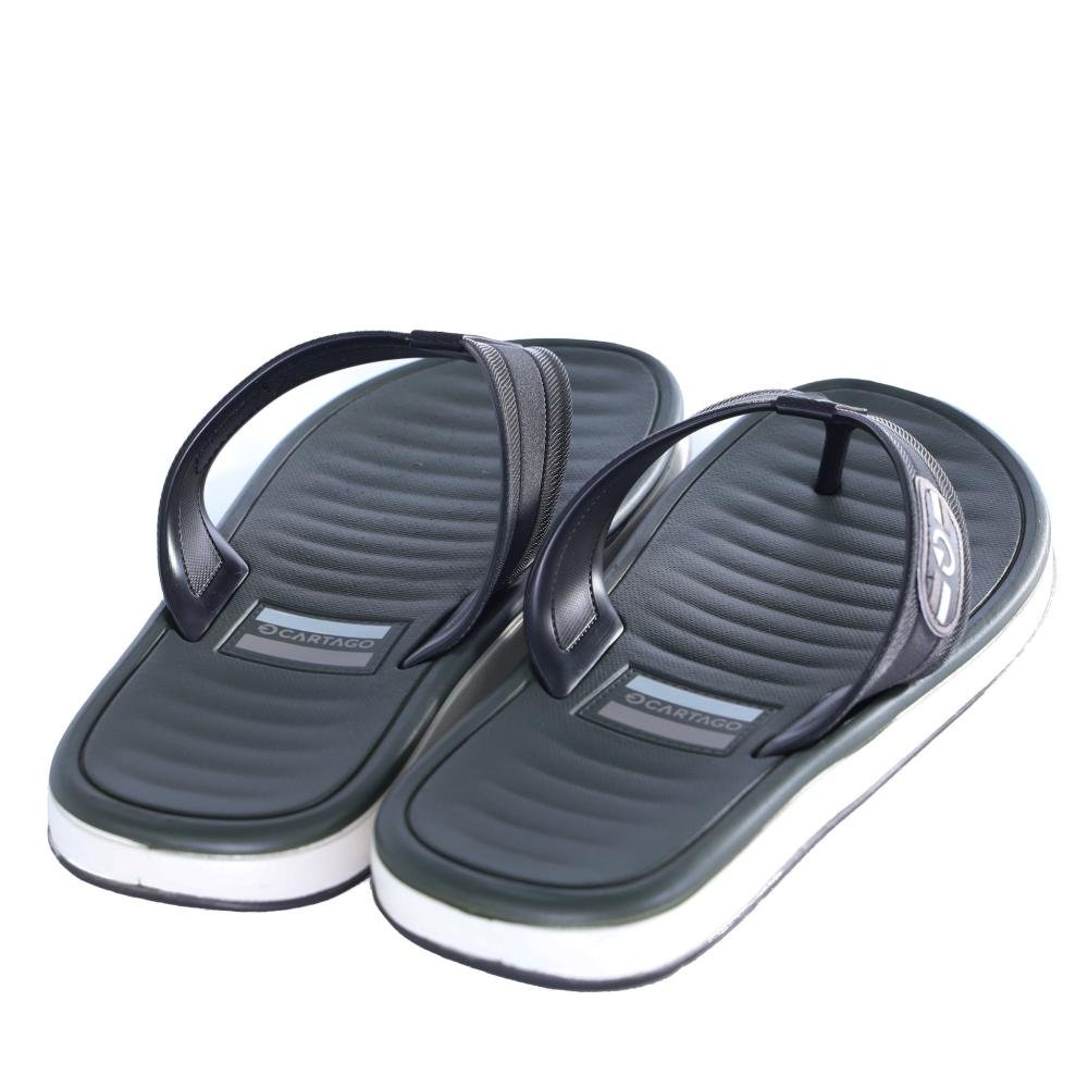 Chinelo Masculino Cartago Paris II 12214 Preto/Verde Azul 5