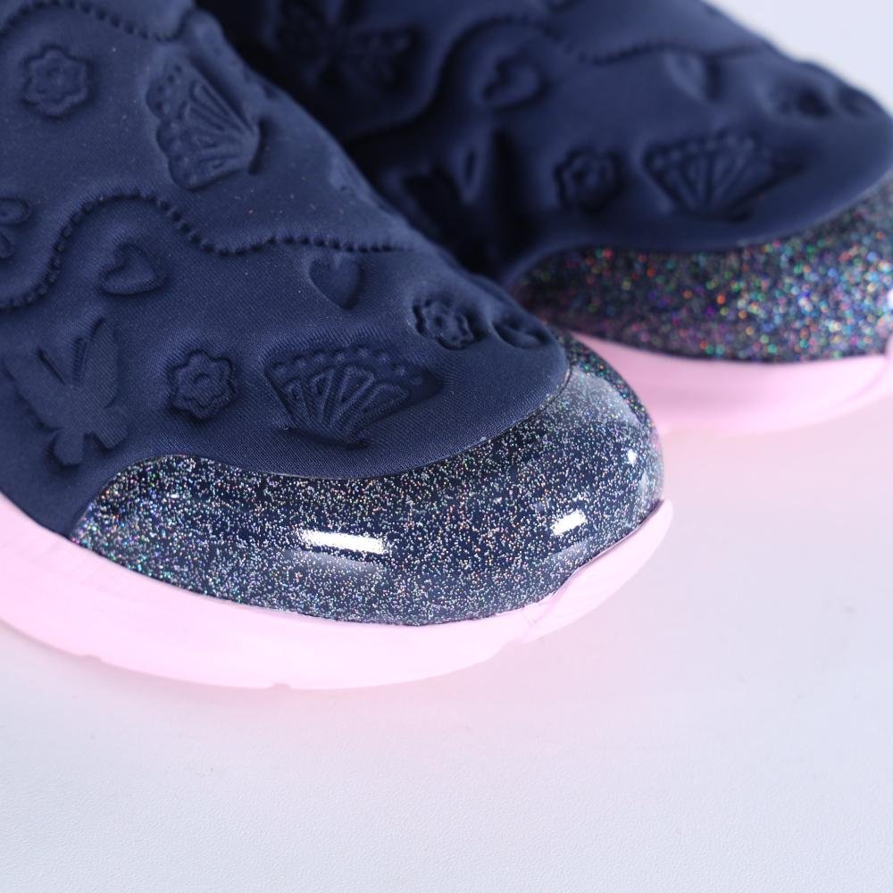 Tênis Infantil Menina Bibi Slip-On 116743 Marinho/Rosa Azul/Rosa 4