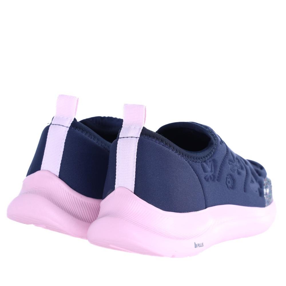 Tênis Infantil Menina Bibi Slip-On 116743 Marinho/Rosa Azul/Rosa 5