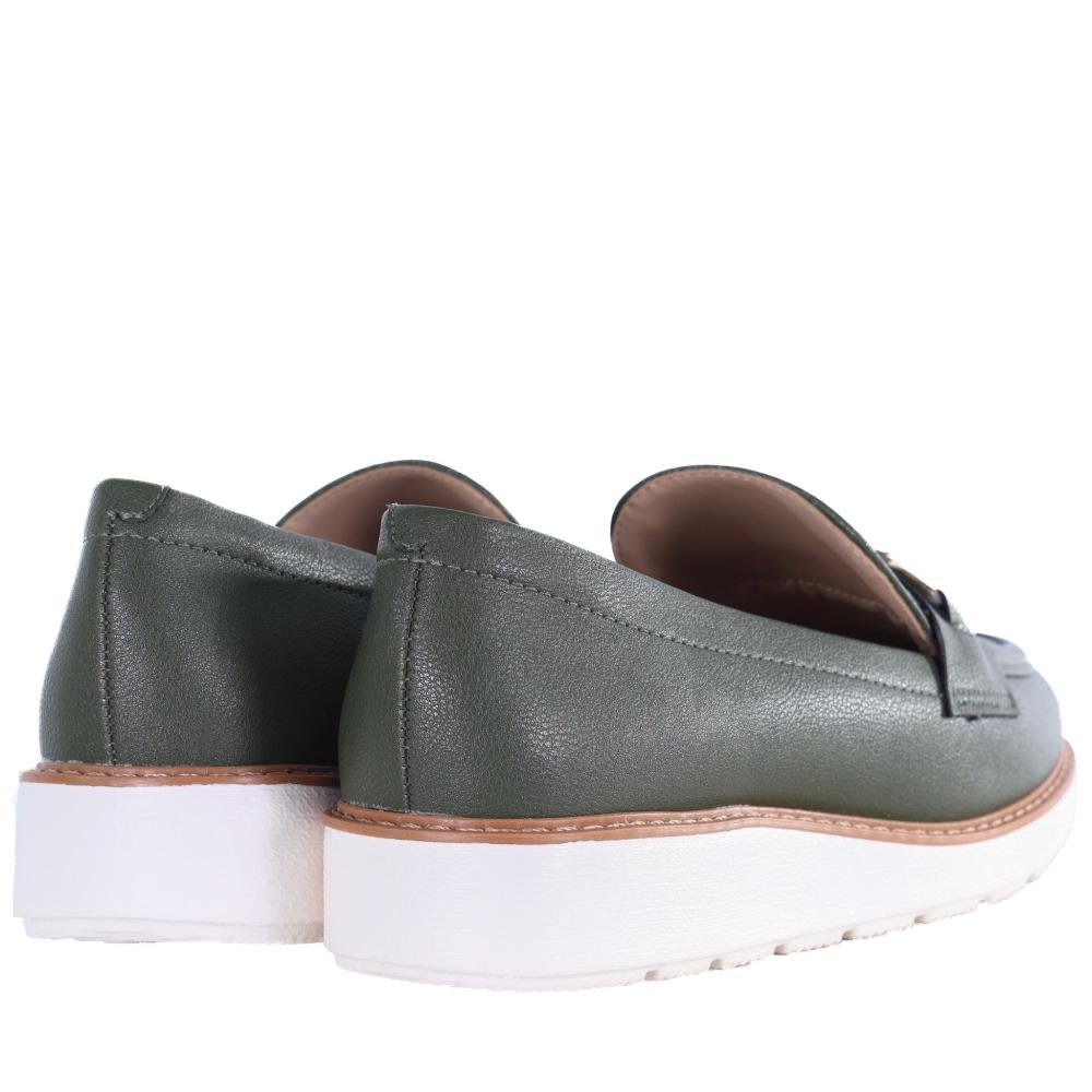Mocassim Feminino Modare 7400.103 Oliva Verde 5